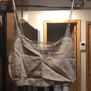 Lace crop top